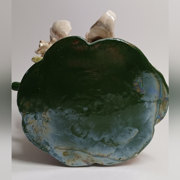 Blue Sky Fairy Lily Blossom Flower House Tealight Candle Holder 7" - Picture 5 of 6